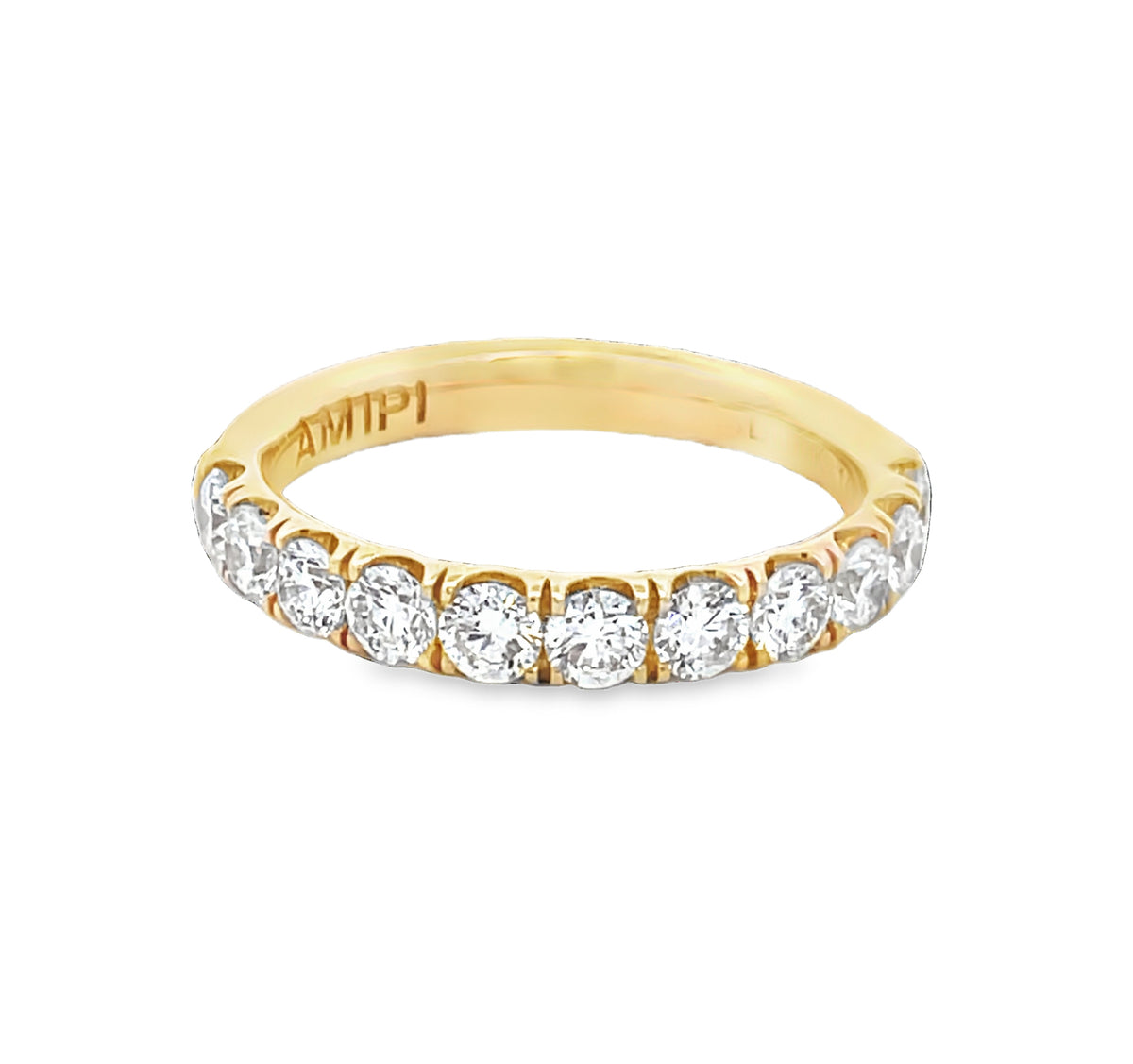 LAB GROWN ROUND DIAMONDS 0.99CTW PRONG SET BAND