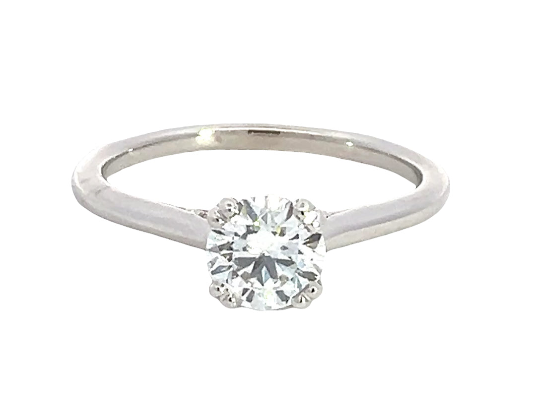 LAB GROWN ROUND DIAMONDS 0.79ctw SOLITAIRE ENGAGEMENT RING
