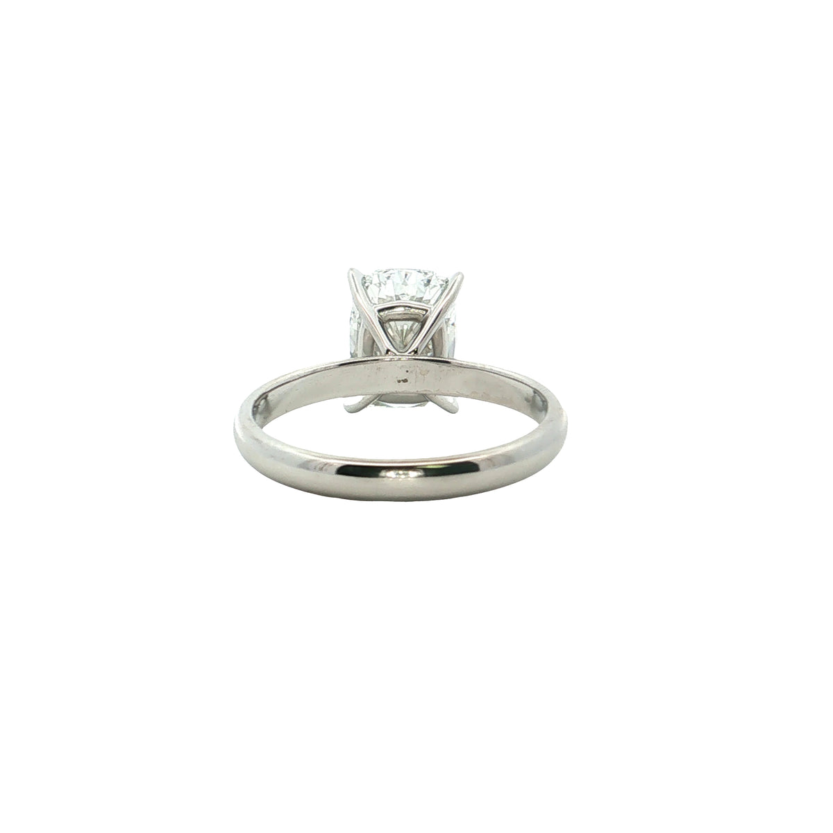 LAB GROWN CUSHION DIAMOND 3.10ct SOLITAIRE ENGAGEMENT RING