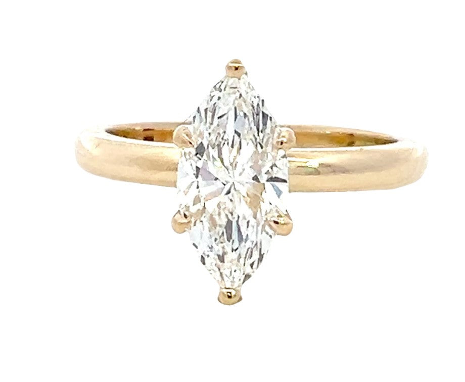 LAB GROWN MARQUISE DIAMOND 1.54ct SOLITAIRE ENGAGEMENT RING