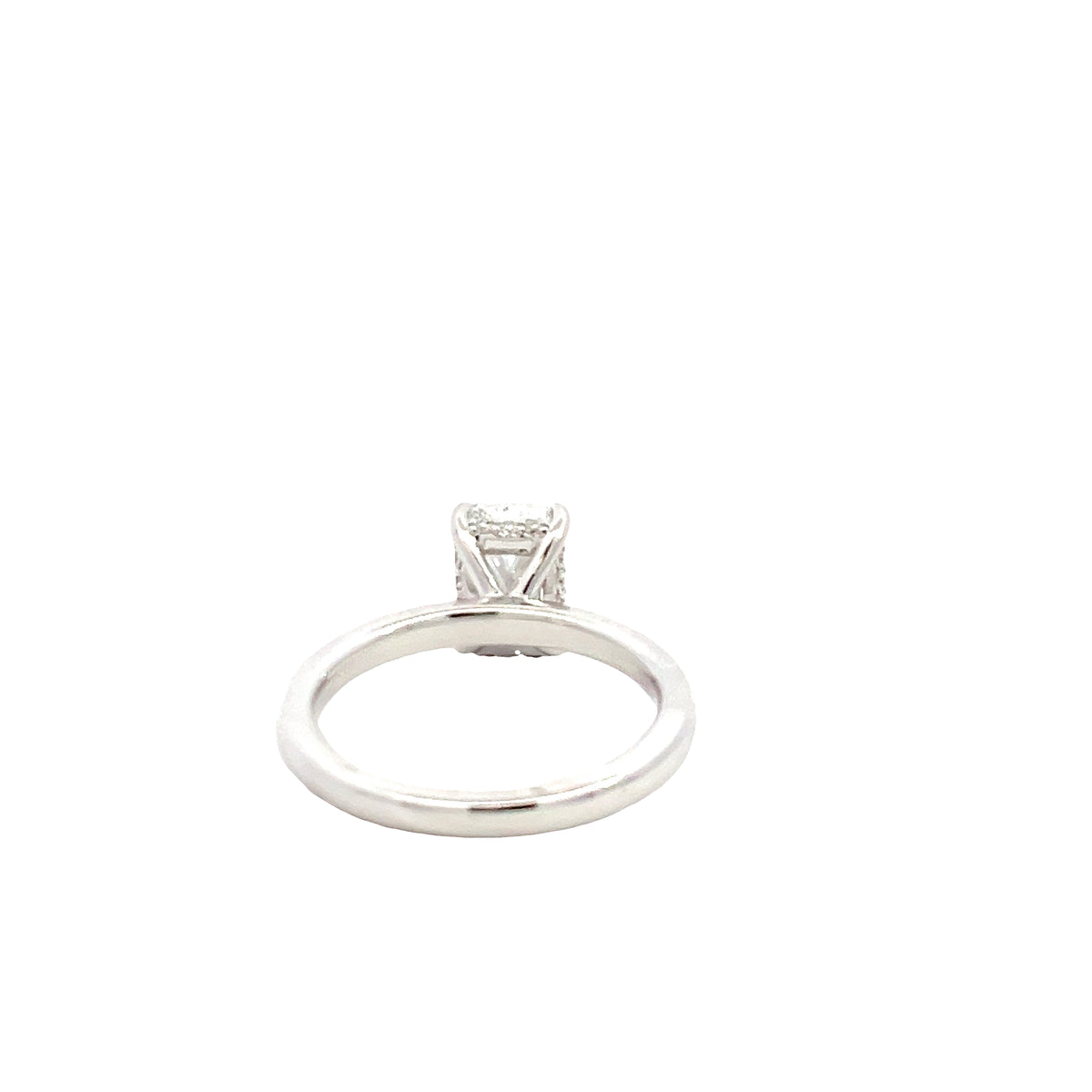 LAB GROWN RADIANT &amp; ROUND DIAMONDS 1.70ctw SOLITAIRE ENGAGEMENT RING