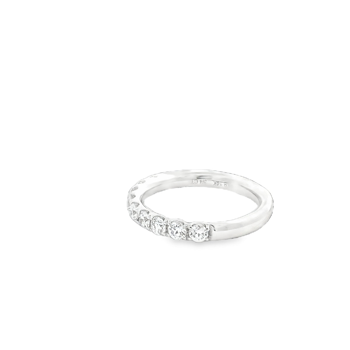 LAB GROWN ROUND DIAMONDS 0.73ctw PRONG SET BAND