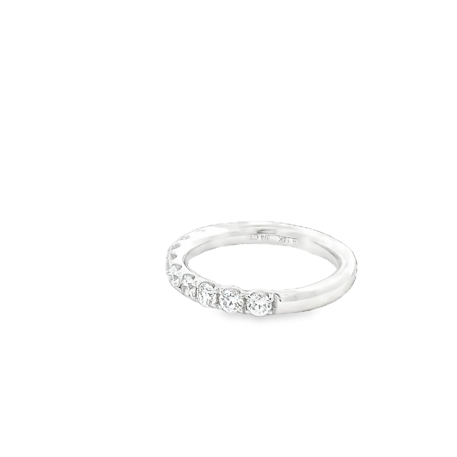 LAB GROWN ROUND DIAMONDS 0.73ctw PRONG SET BAND