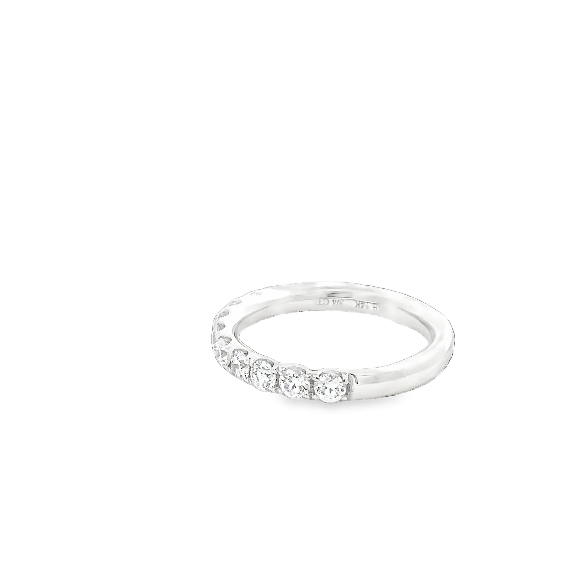 LAB GROWN ROUND DIAMONDS 0.80CTW PRONG SET BAND