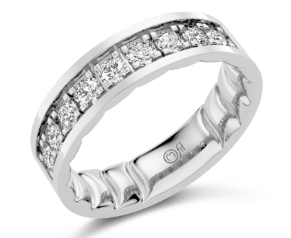 PRECIOUS METAL WEDDING BANDS-DIAMOND