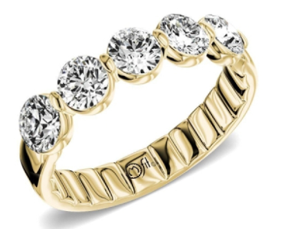 PRECIOUS METAL WEDDING BANDS-DIAMOND