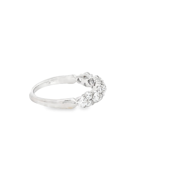 LAB GROWN ROUND DIAMONDS 1ctw PRONG SET BAND