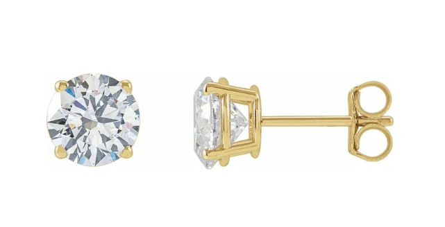 LAB GROWN ROUND DIAMONDS 2.05ctw STUD EARRINGS