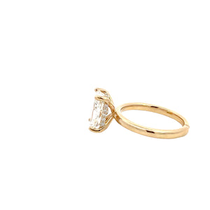 LAB GROWN RADIANT & ROUND DIAMONDS 2.61ctw SOLITAIRE ENGAGEMENT RING