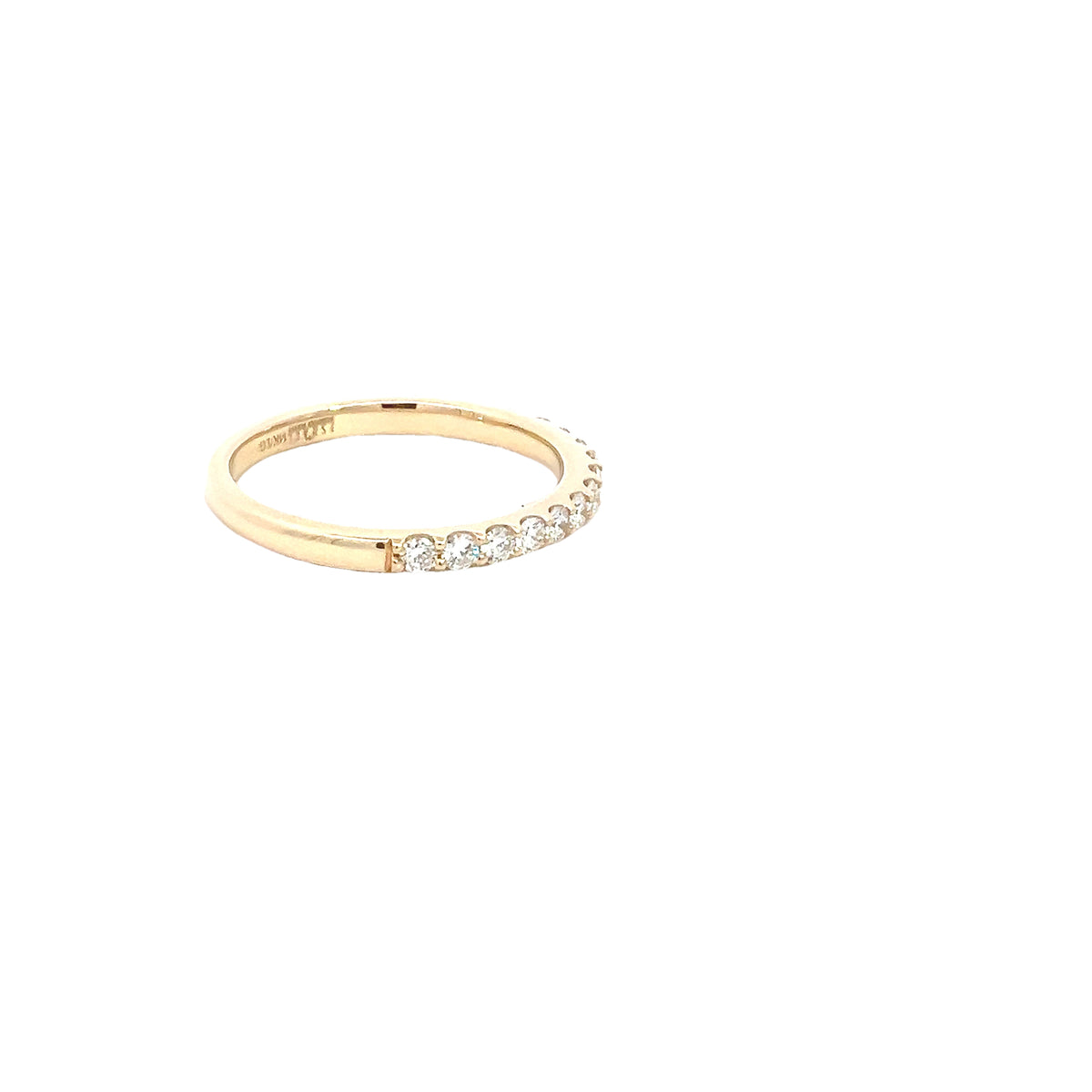 LAB GROWN ROUND DIAMONDS 0.45CTW PRONG SET WEDDING BAND