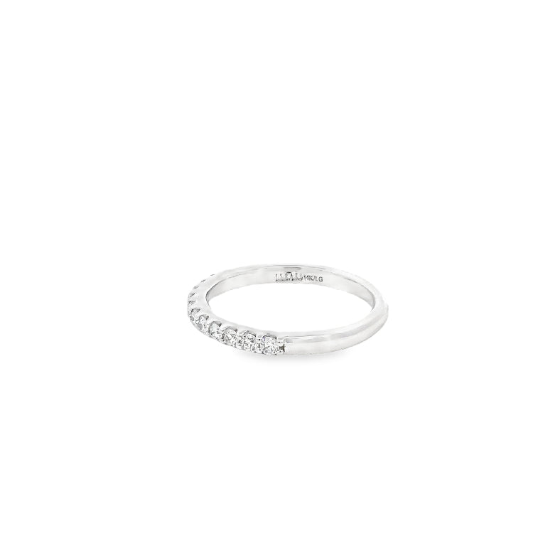 LAB GROWN ROUND DIAMONDS 0.38CTW PRONG SET WEDDING BAND