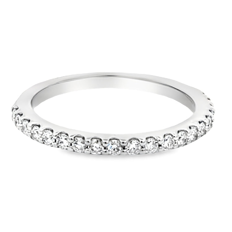 LAB GROWN ROUND DIAMONDS 1/3CTW PRONG SET WEDDING BAND