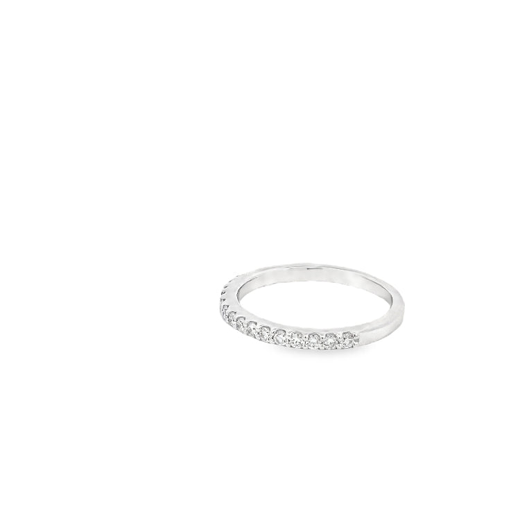 LAB GROWN ROUND DIAMONDS 1/3CTW PRONG SET WEDDING BAND