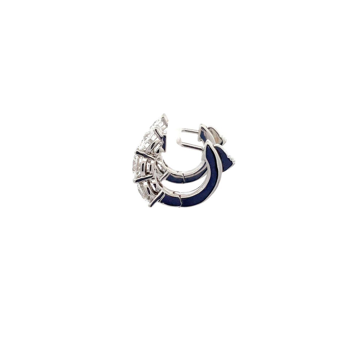 LAB GROWN  ROUND DIAMONDS 3.01CTW HOOPS