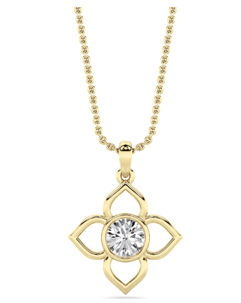 LAB GROWN ROUND DIAMOND 0.53ct PENDANT