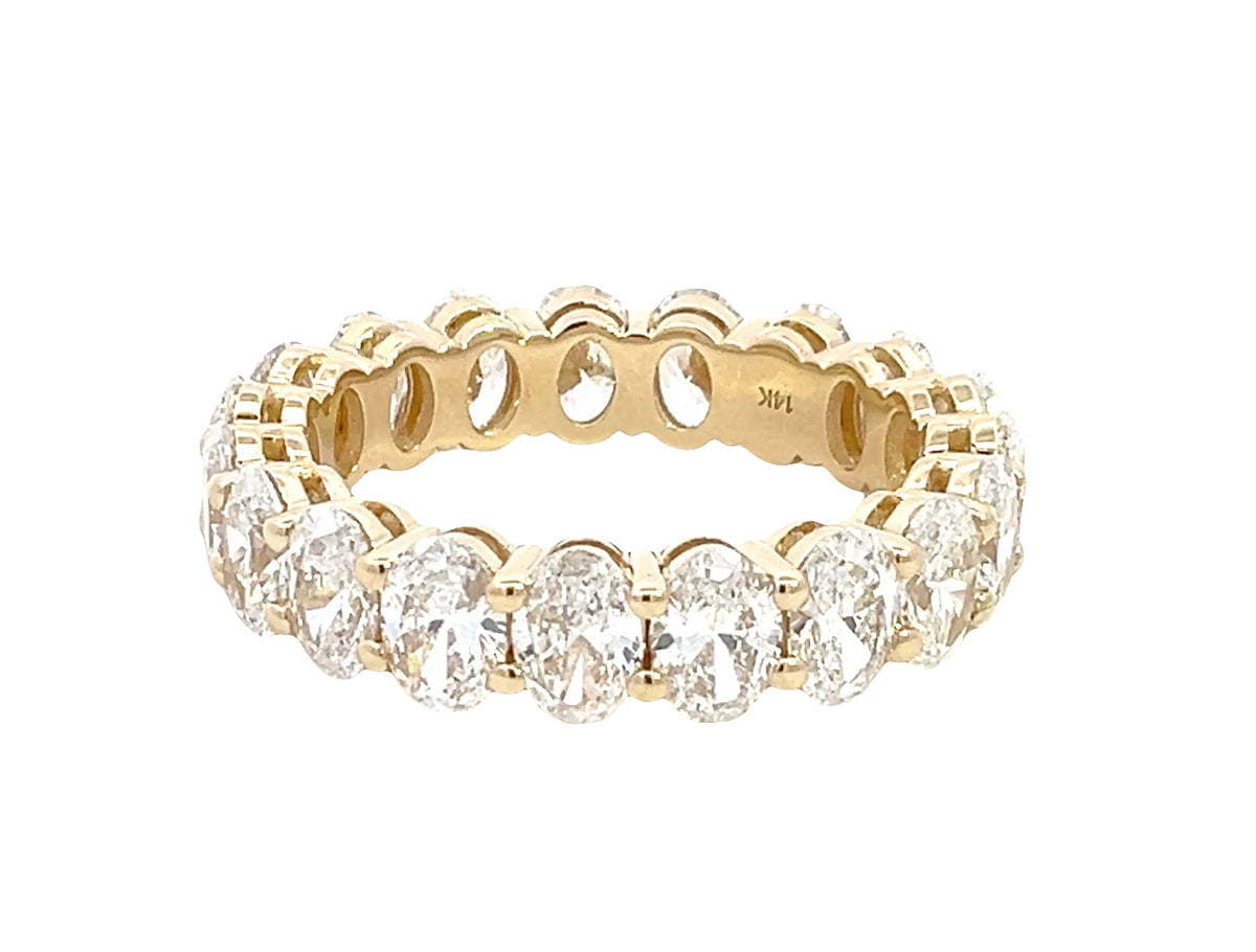 LAB GROWN OVAL DIAMONDS 5ctw ETERNITY BAND