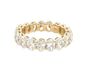 LAB GROWN OVAL DIAMONDS 5ctw ETERNITY BAND