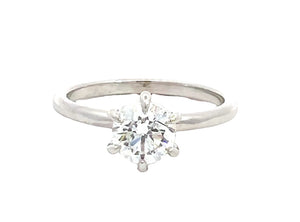 LAB GROWN ROUND DIAMOND 1.01ct SOLITAIRE ENGAGEMENT RING