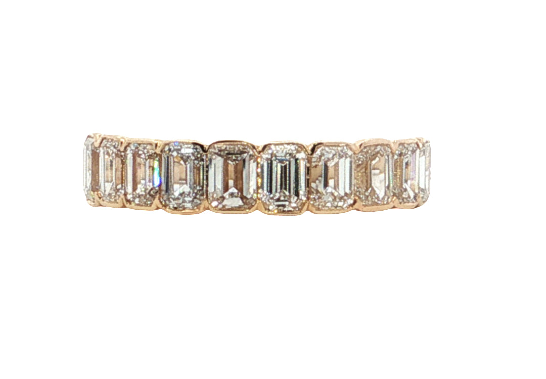 LAB GROWN ROUND DIAMONDS 2.37ctw BEZEL BAND