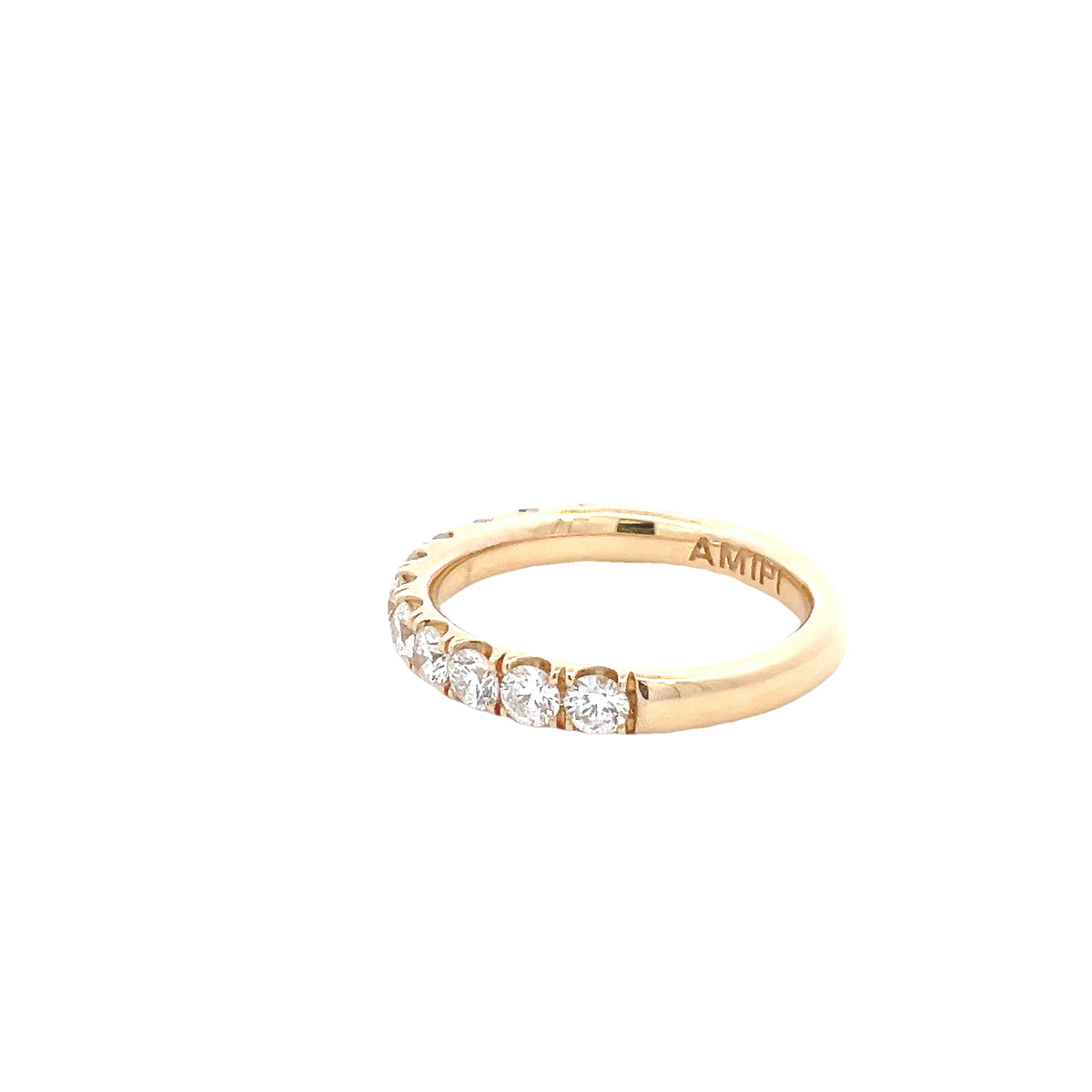 LAB GROWN ROUND DIAMONDS 0.99CTW PRONG SET BAND