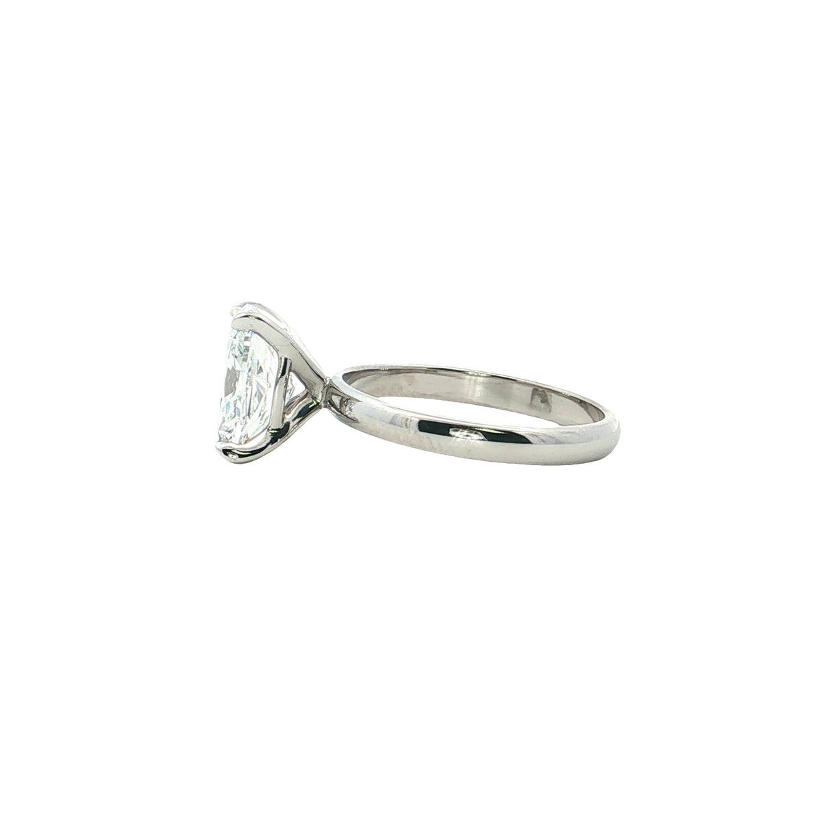 LAB GROWN CUSHION DIAMOND 3.10ct SOLITAIRE ENGAGEMENT RING