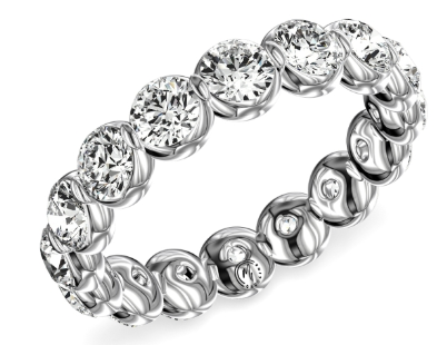 PRECIOUS METAL WEDDING BANDS-DIAMOND