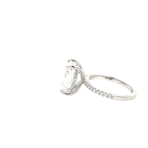LAB GROWN RADIANT DIAMOND 4.39ctw PRONG SET RING