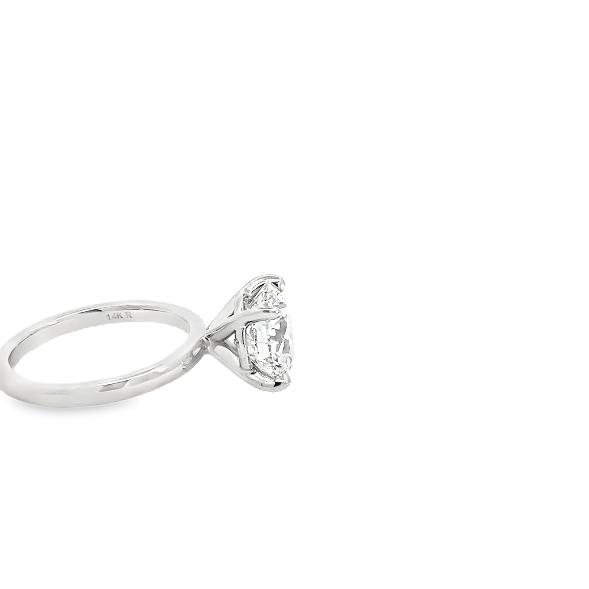 LAB GROWN ROUND DIAMOND 3.10ct SOLITAIRE ENGAGEMENT RING