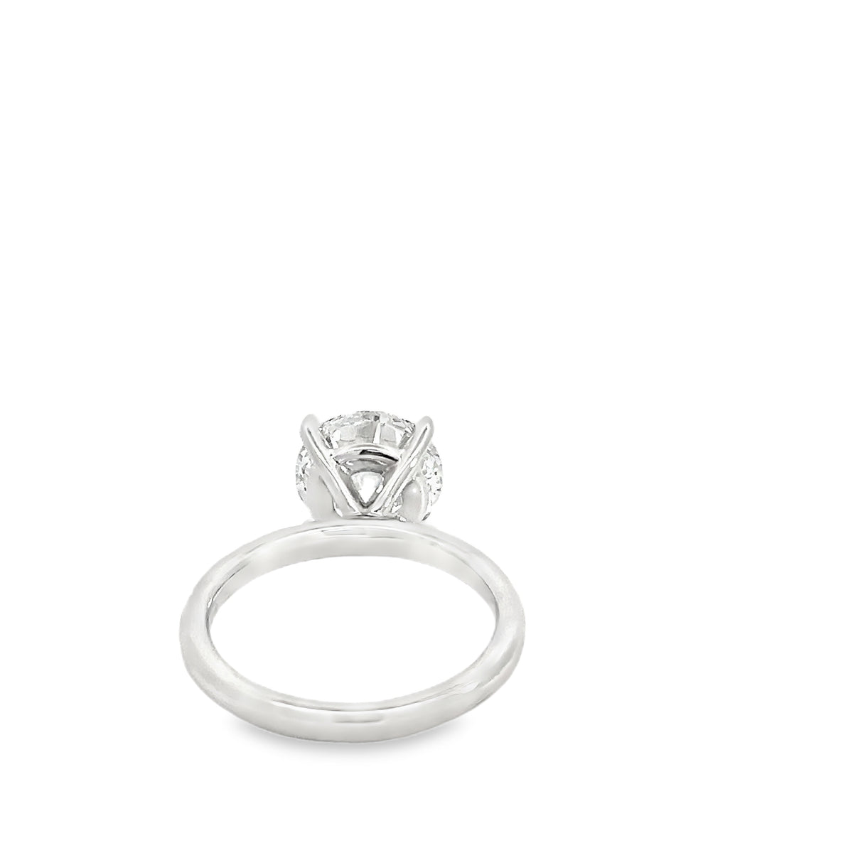 LAB GROWN ROUND DIAMOND 3.10ct SOLITAIRE ENGAGEMENT RING