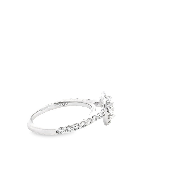 LAB GROWN ROUND DIAMONDS 1.35ctw HALO RING