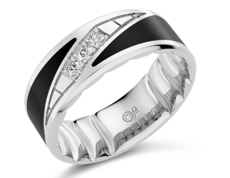 PRECIOUS METAL WEDDING BANDS-DIAMOND