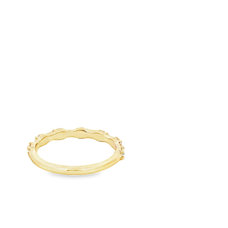 LAB GROWN ROUND AND BAGUETTE DIAMONDS 1/2ctw BAND