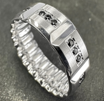 PRECIOUS METAL WEDDING BANDS-DIAMOND