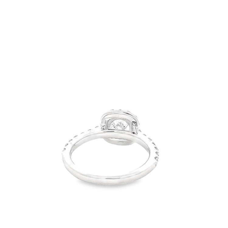LAB GROWN ROUND DIAMONDS 1.35ctw HALO RING