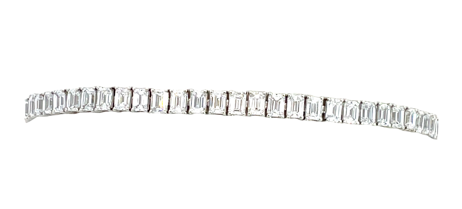 LAB GROWN EMERALD DIAMONDS 9.25CTW TENNIS BRACELET