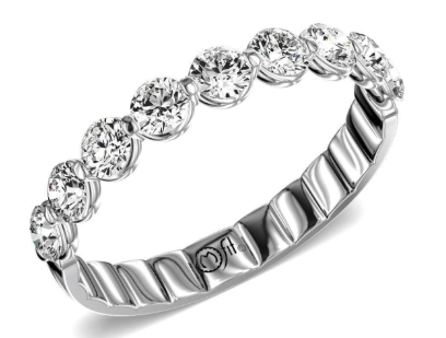 PRECIOUS METAL WEDDING BANDS-DIAMOND