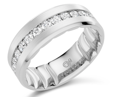PRECIOUS METAL WEDDING BANDS-DIAMOND