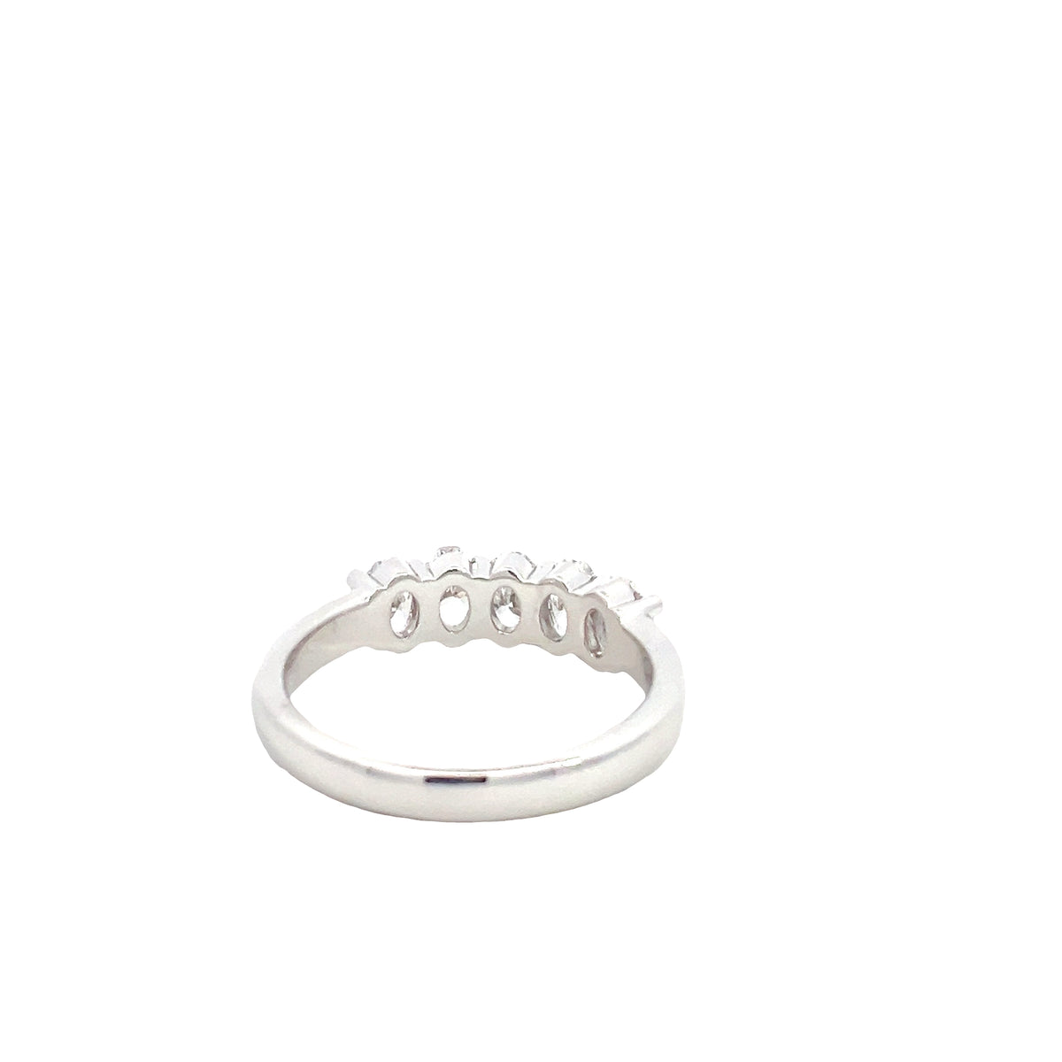 LAB GROWN OVAL DIAMONDS 0.91ctw FIVE STONE BAND