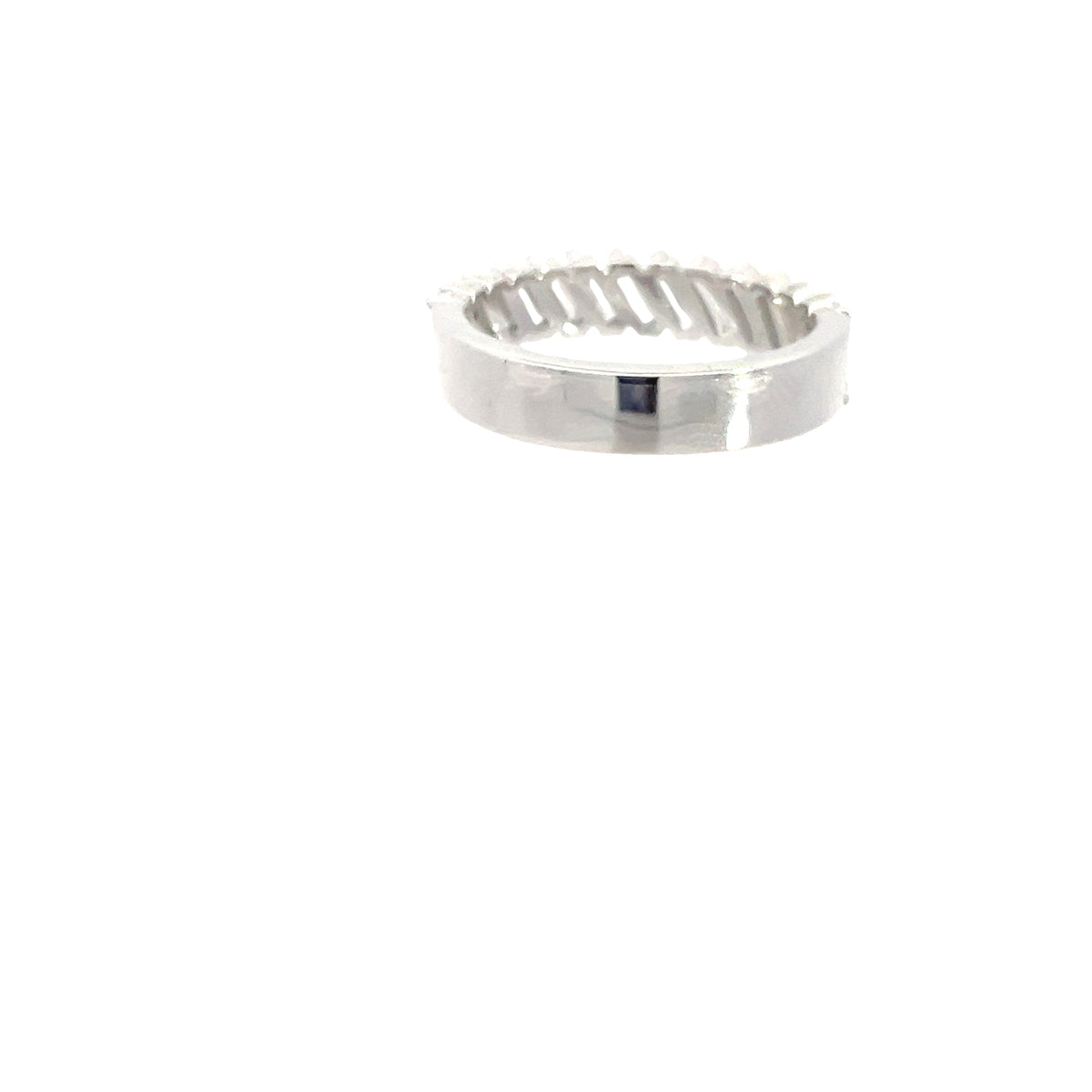 LAB GROWN BAGUETTE DIAMONDS 1.31CTW ANGLED PRONG SET BAND