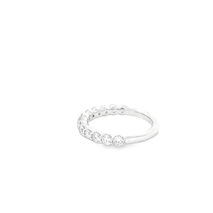 LAB GROUND ROUND DIAMONDS 0.93CTW PRONG SET BAND