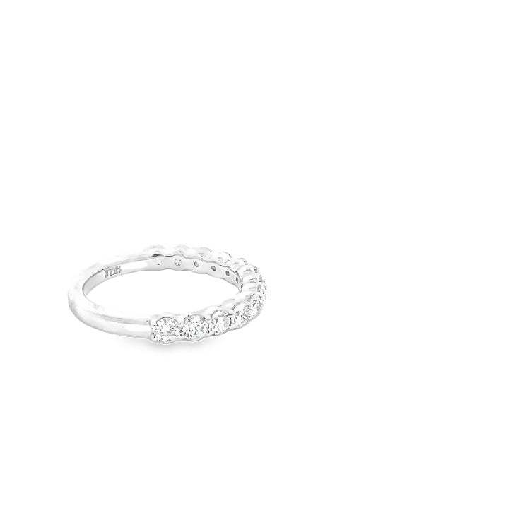 LAB GROUND ROUND DIAMONDS 0.93CTW PRONG SET BAND