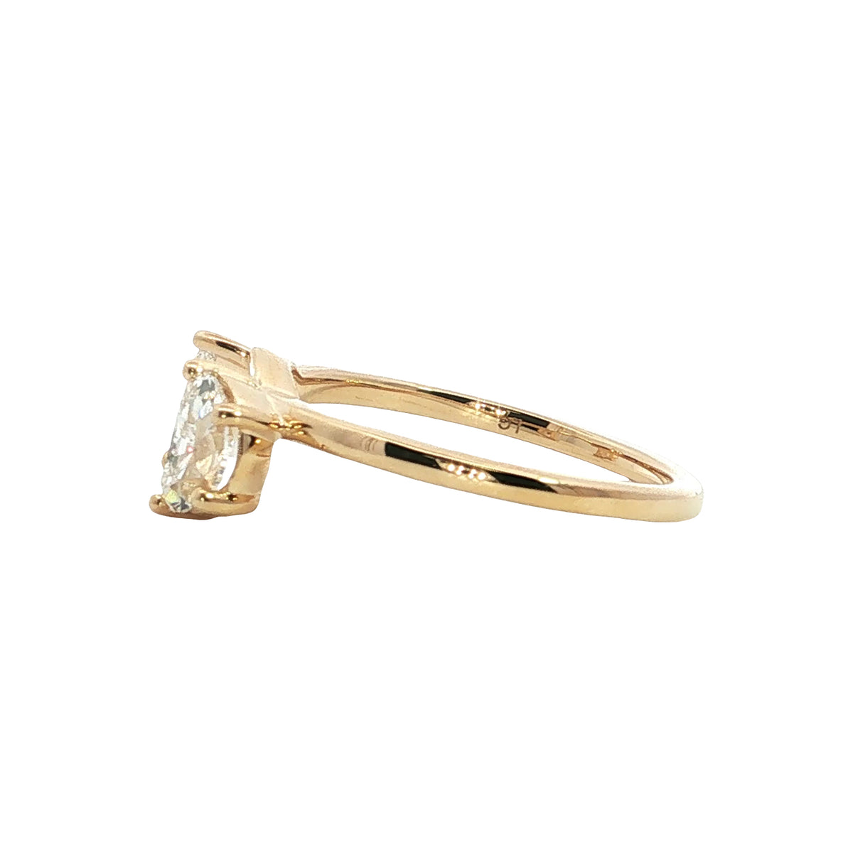 LAB GROWN HALF MOON DIAMONDS 1ctw RING WRAP