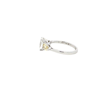 LAB GROWN OVAL & PEAR DIAMONDS 2.50ctw THREE STONE RING