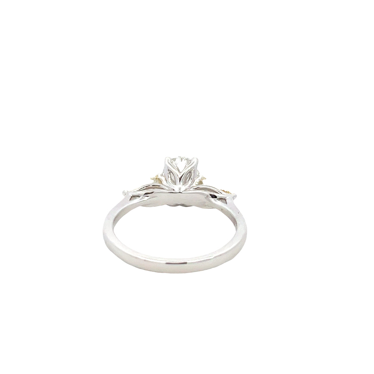 LAB GROWN OVAL & PEAR DIAMONDS 2.50ctw THREE STONE RING
