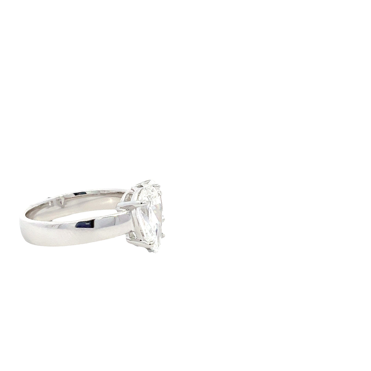 LAB GROWN PEAR AND EMERALD CUT DIAMONDS 2ctw TWO STONE RING
