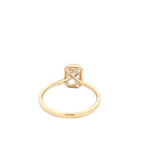 LAB GROWN EMERALD DIAMOND 2.50ct BEZEL SOLITAIRE ENGAGAGMENT RING