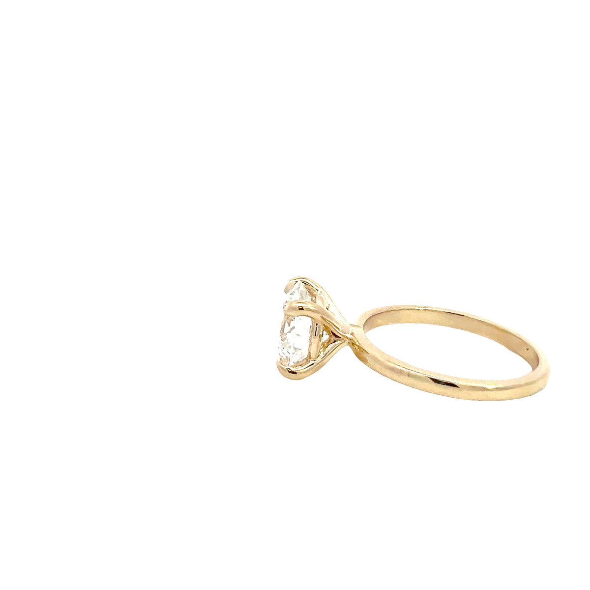 LAB GROWN ROUND DIAMOND 2.58ct SOLITAIRE ENGAGEMENT RING