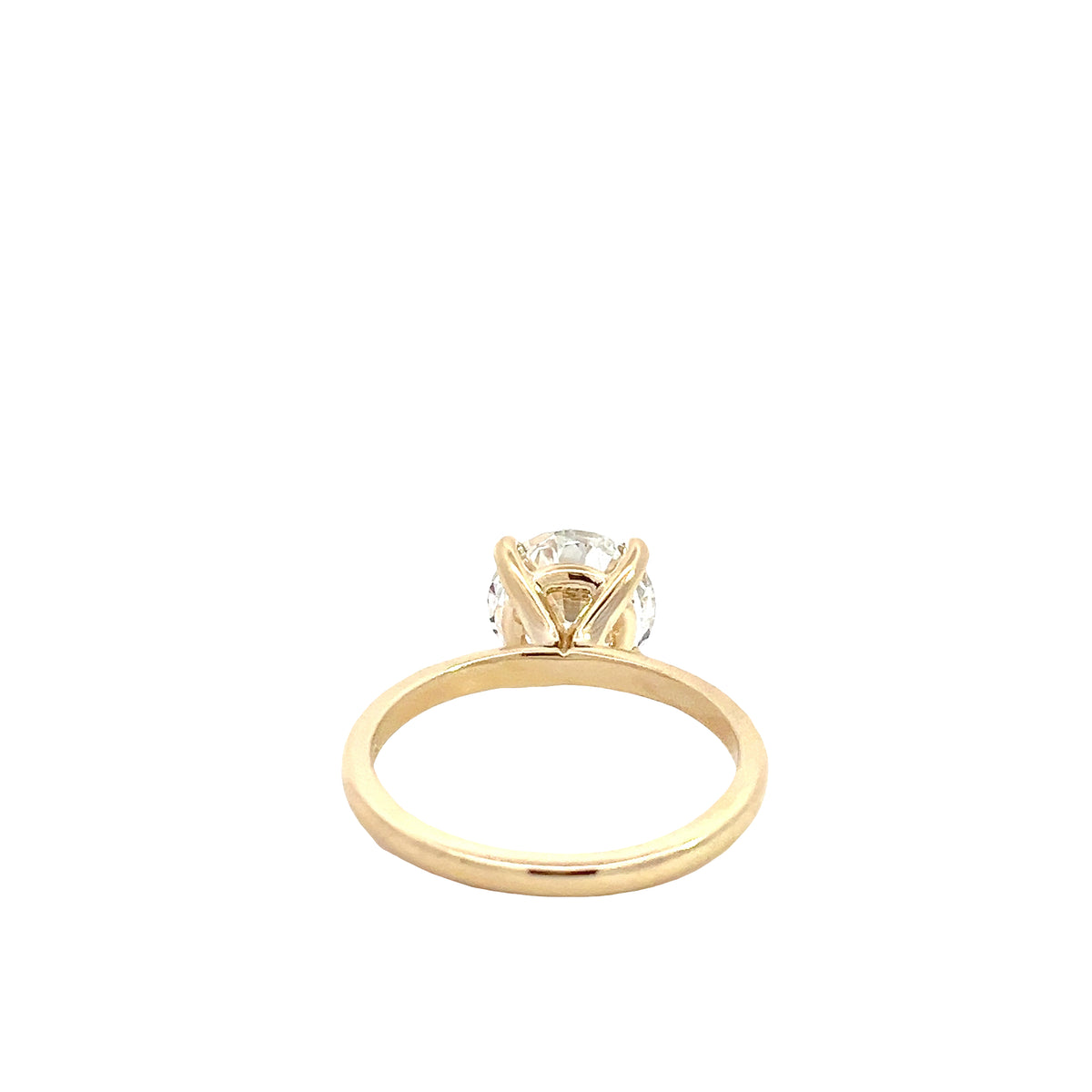 LAB GROWN ROUND DIAMOND 2.58ct SOLITAIRE ENGAGEMENT RING