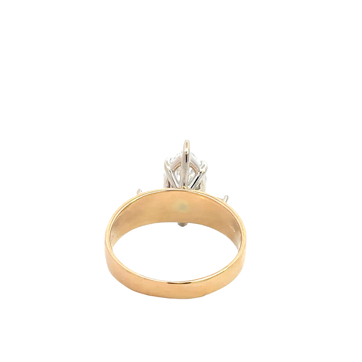 LAB GROWN MARQUISE DIAMOND 2.36ctw THREE STONE TAPERED RING
