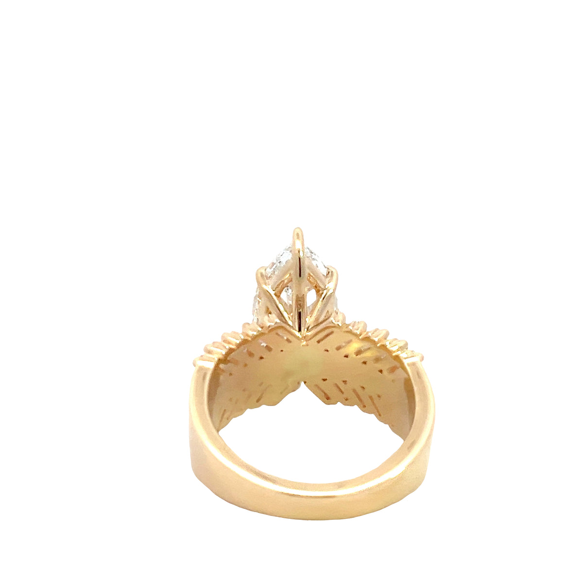 LAB GROWN MARQUISE AND BAGUETTE DIAMONDS 5ctw CUSTOM RING